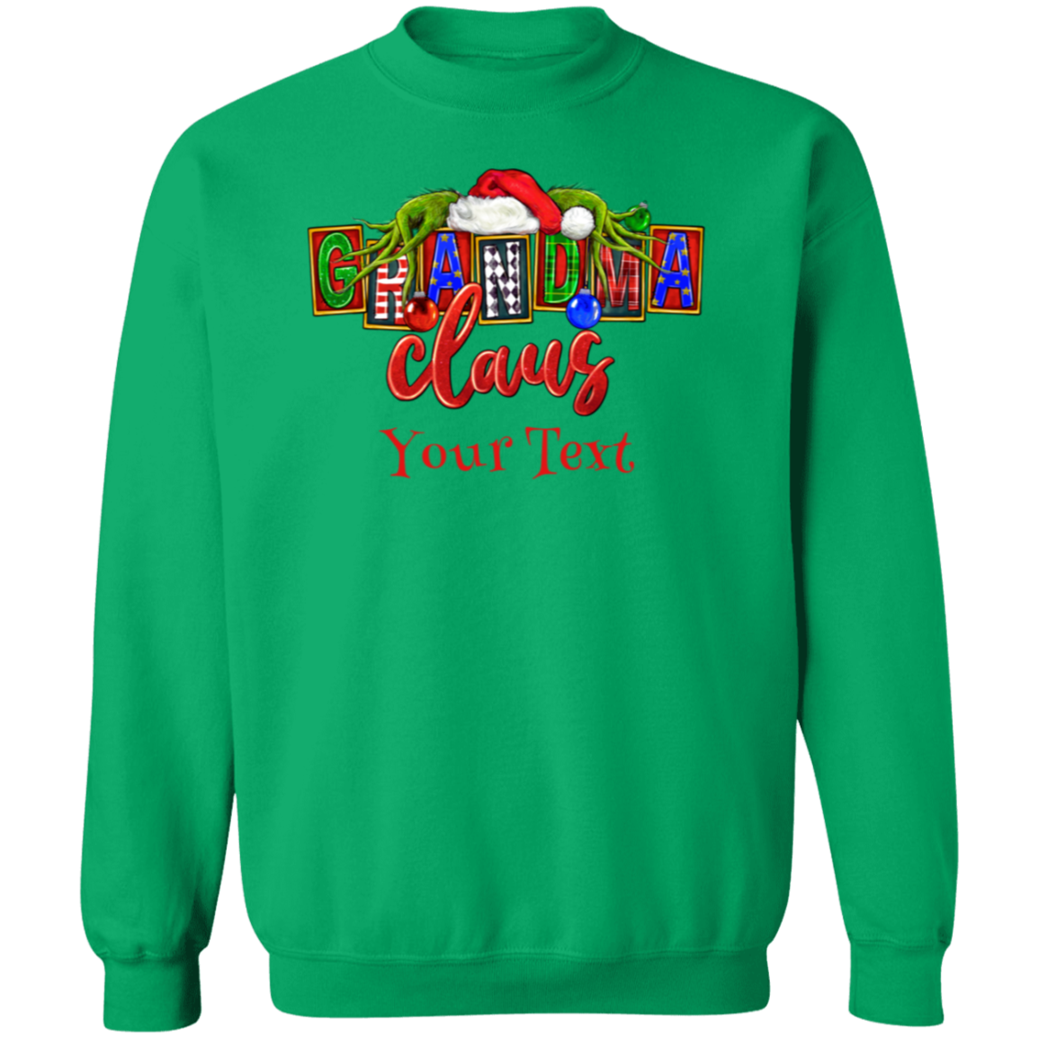 Grandma Claus Crewneck Pullover Sweatshirt