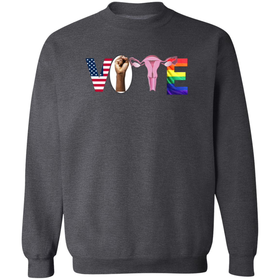 Vote Crewneck Pullover Sweatshirt