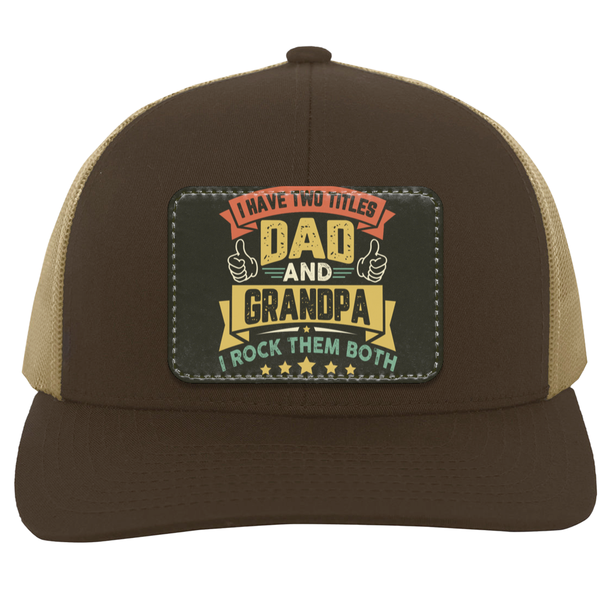 Both Rock -Dad and Grandpa Cap