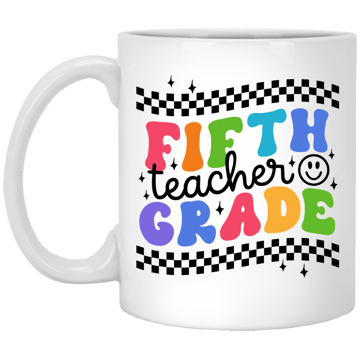 Fifth Grade Teacher Mug - White