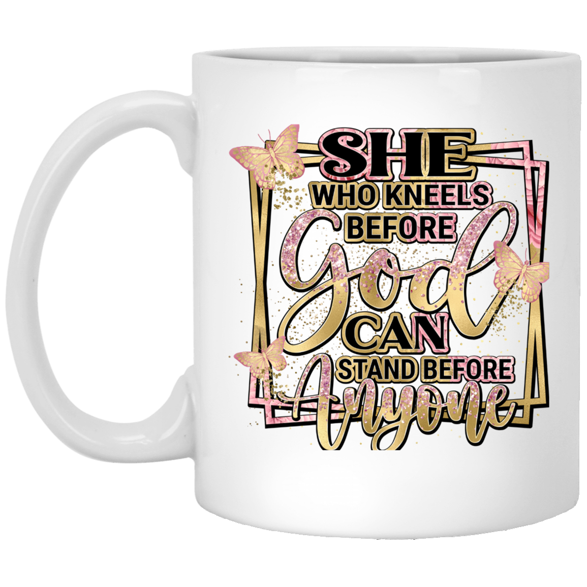 SHE WHO KNEELS |WHITE MUG