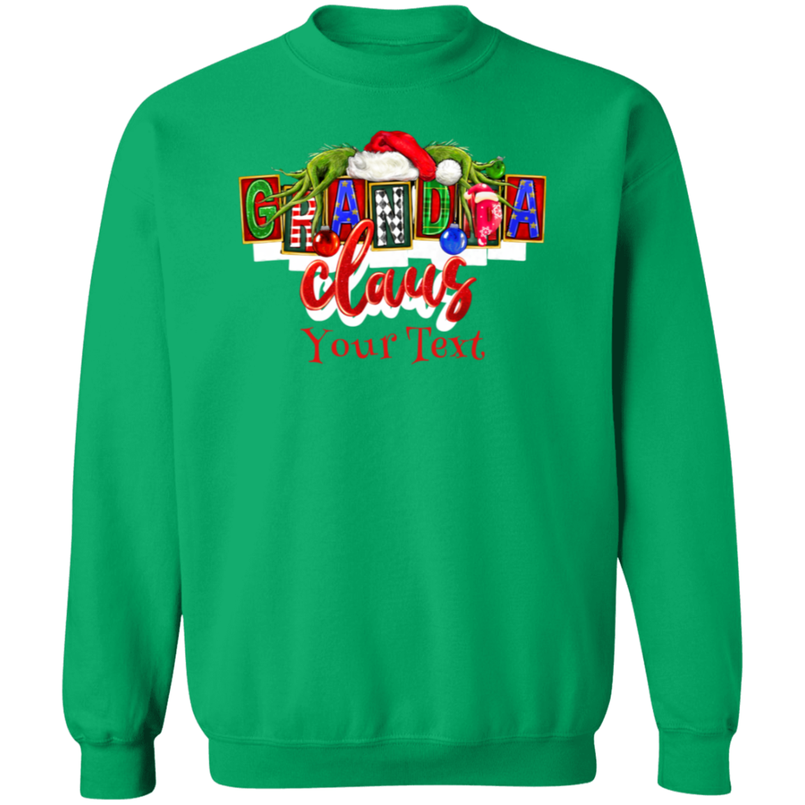 Grandpa Claus Crewneck Pullover Sweatshirt