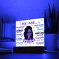 Acrylic You Are Never Alone | Beautiful Acrylic Plaque| Optional LED Base | Ideal Gift/ Nightlight/Prayer Room Gift for Your Loved One