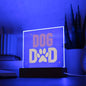 Dog Dad Acrylic Plaque with Optional LED Base