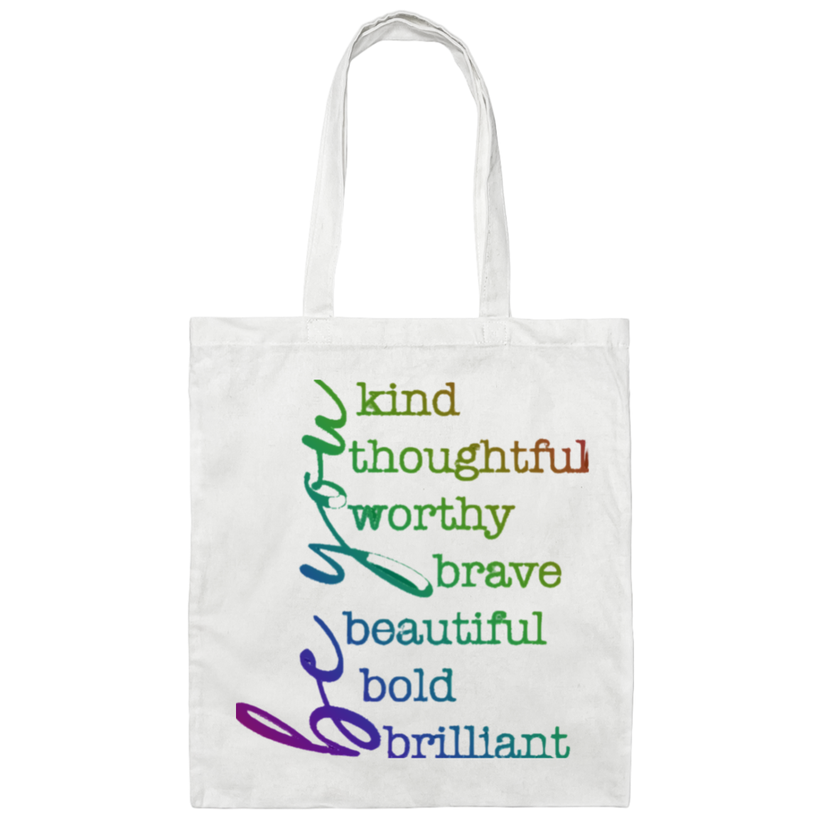 Be You Line Canvas Tote Bag