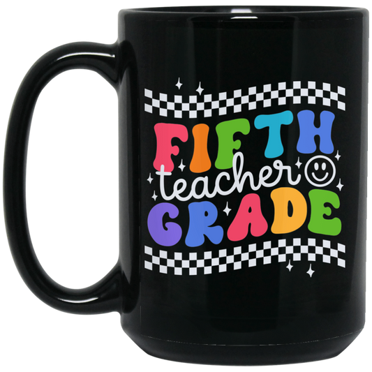 Fifth Grade Teacher Mug - Black