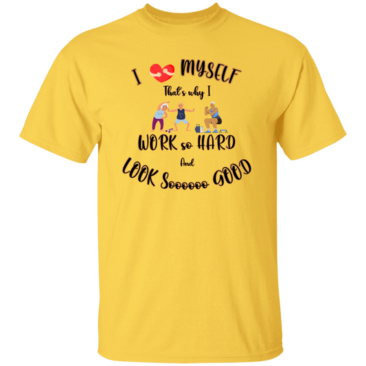 I Love Myself  Short Sleeve Gym T-Shirt