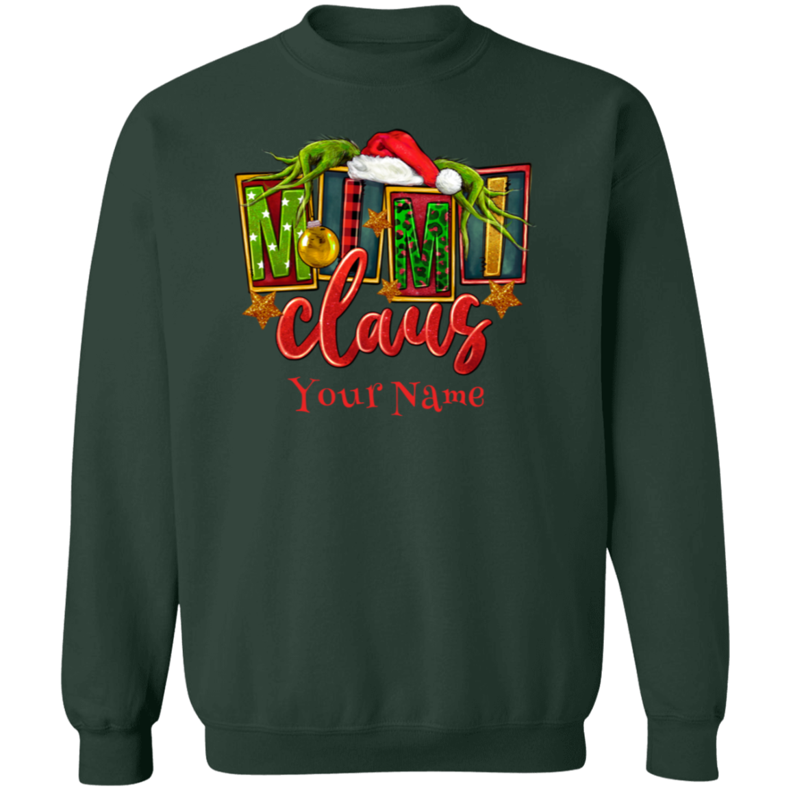 Mimi Claus Crewneck Pullover Sweatshirt