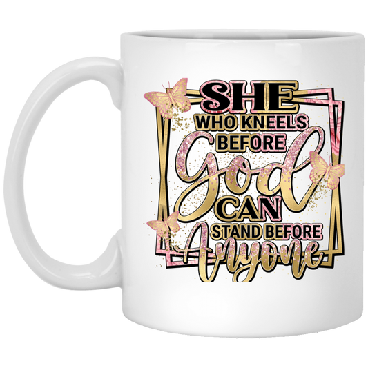 SHE WHO KNEELS |WHITE MUG