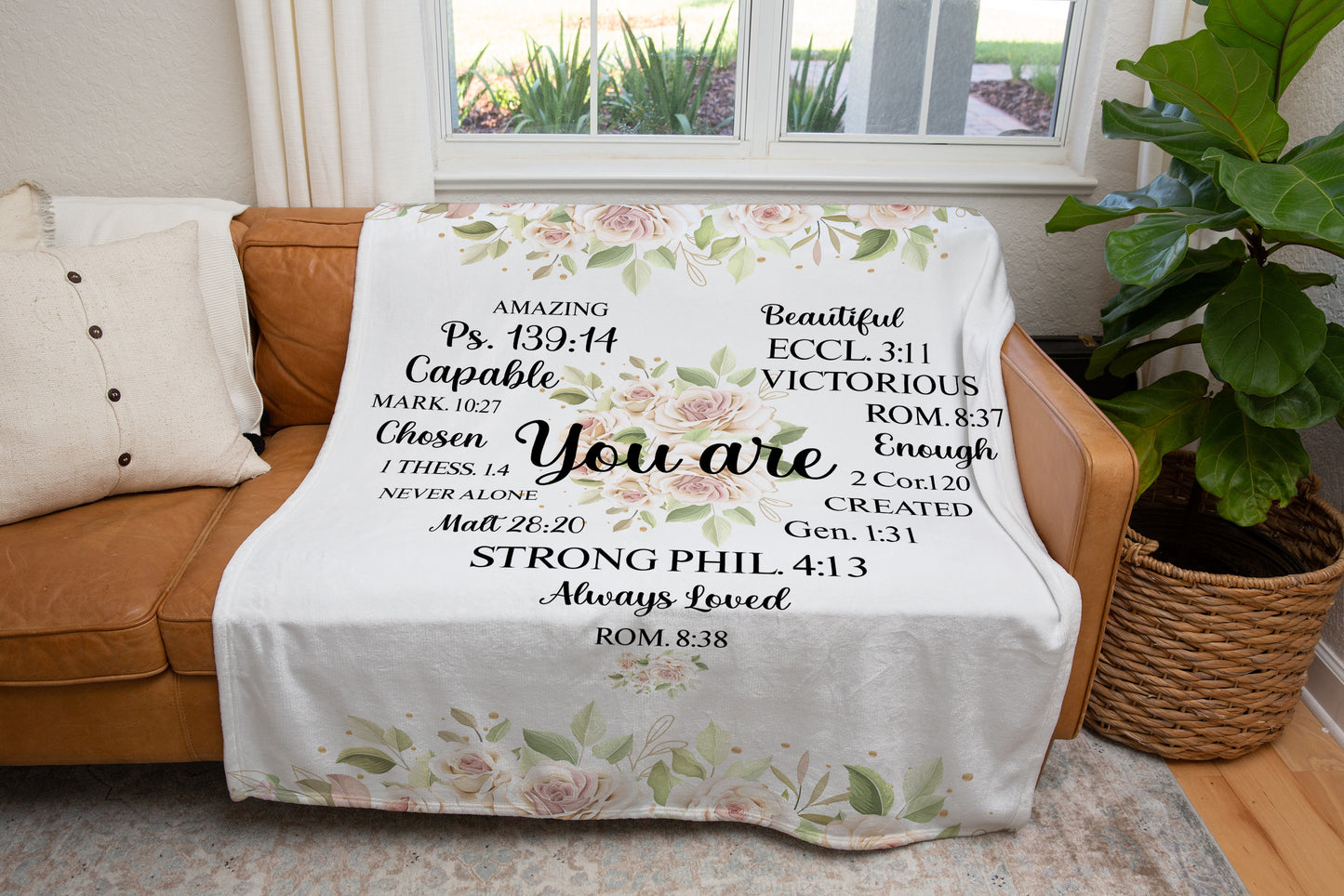 "You Are amazing" Personalized Cozy Plush Throw