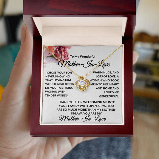 More than a Mother - In Law Love Knot Necklace | From Daughter in Law