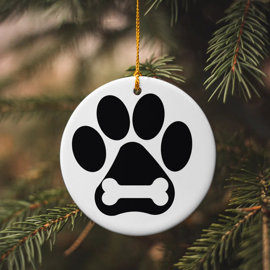 Personalized Paw, That's All - Pet Paw Christmas Ornament
