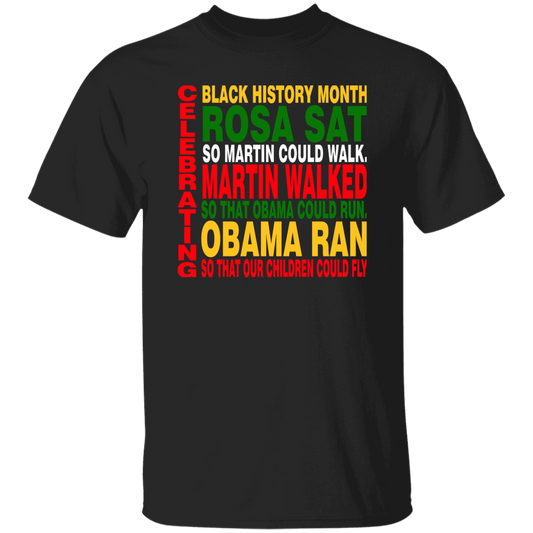 Rosa Sat, Martin Walked , Obama Ran T-Shirt