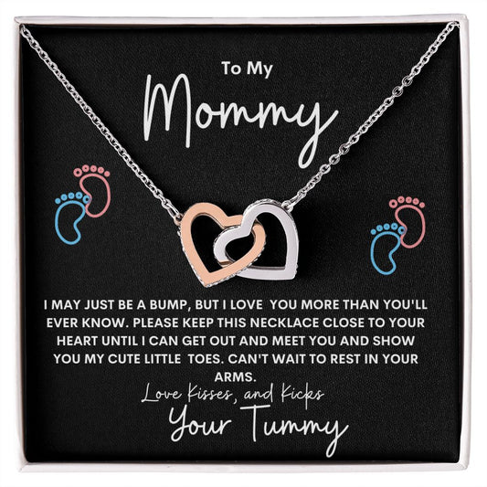 INTERLOCKING HEARTS | TO MY MOMMY | FROM THE BUMP